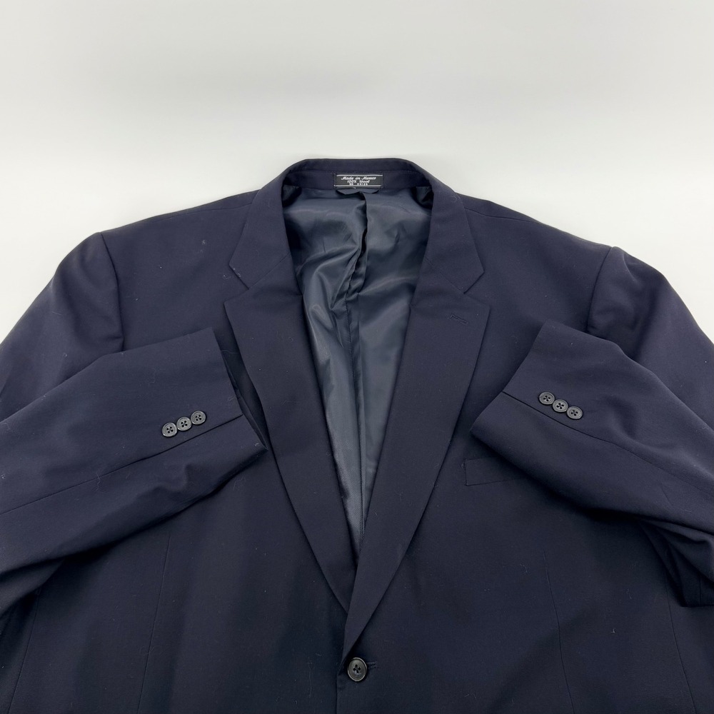 Bert Pulitzer Signature Collection Wool Blazer Navy Blue Sport Coat Mens 50R